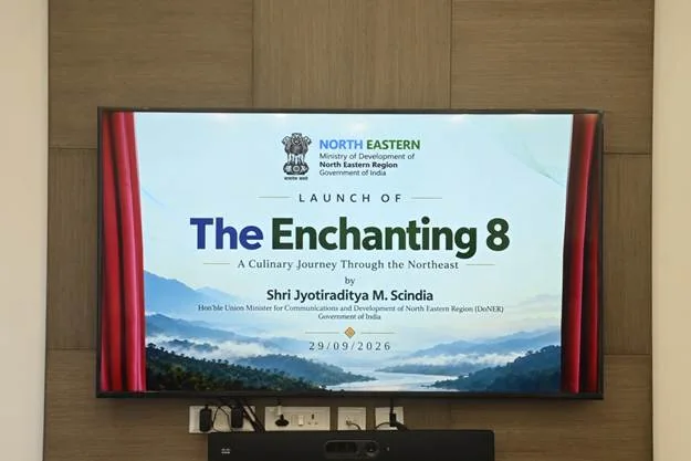 केंद्रीय मंत्री ज्योतिरादित्य एम. सिंधिया ने वृतचित्र श्रृंखला 'द एनचैंटिंग 8: ए कलिनरी जर्नी थ्रू द…